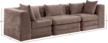 Stellar - 3 Piece 114" Upholstered Modular Sofa