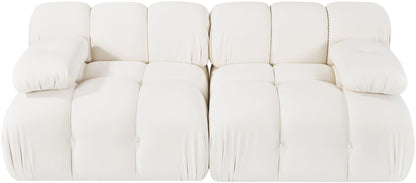 Orin - Velvet Performance Fabric Upholstered 2 Piece Modular Sofa