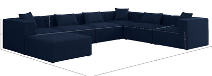 Cube - Linen 7 Piece Modular Sectional