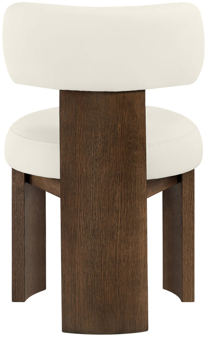 Atelier - Vegan Leather Upholstered Dining Chair (Set of 2) - Painted Brown Frame