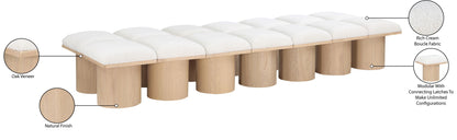 Pavilion - 14 Piece Modular Bench With Natural Base