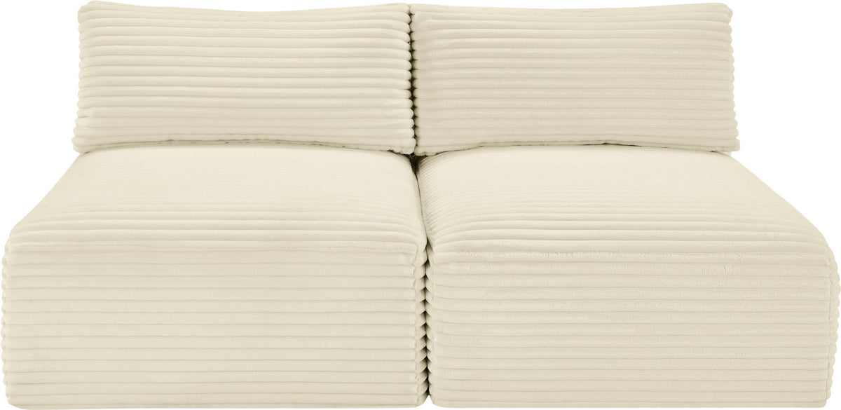 Shaggy - 2 Seat Modular Armless Sofa