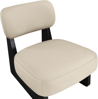Vetra - Vegan Leather Upholstered Accent Chair With Black Base