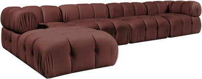 Orin - Fabric Velvet 5 Piece Modular Sectional