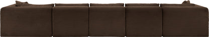 Shaggy - 6 Piece Modular Sectional With Chaise And Ottoman