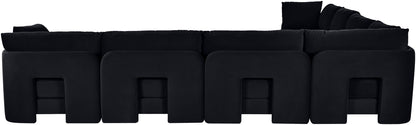 Hammond - Velvet Performance Fabric Upholstered 7 Piece Corner Sectional
