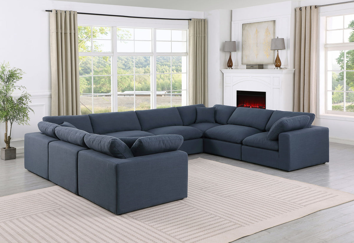 Comfy - 8 Piece Linen Modular Sectional