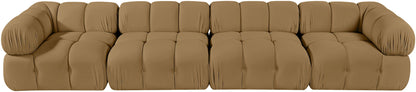 Orin - Fabric Velvet 4 Piece Modular Sofa