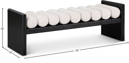 Waverly - Bench With Black Frame