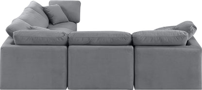 Indulge - Velvet 5 Piece Modular Corner Sectional