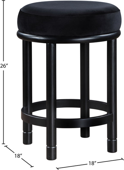 Monette - Counter Stool With Black Base