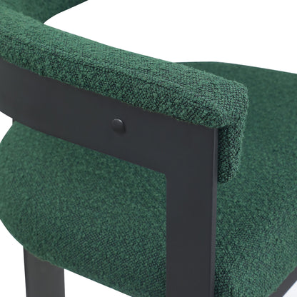 Romeo - Boucle Dining Chair With Black Base (Set of 2)