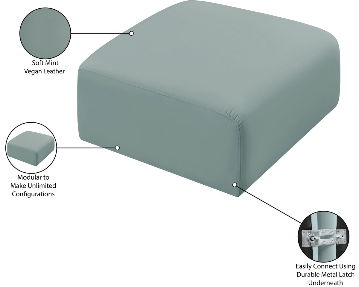 Arc - Faux Leather Ottoman