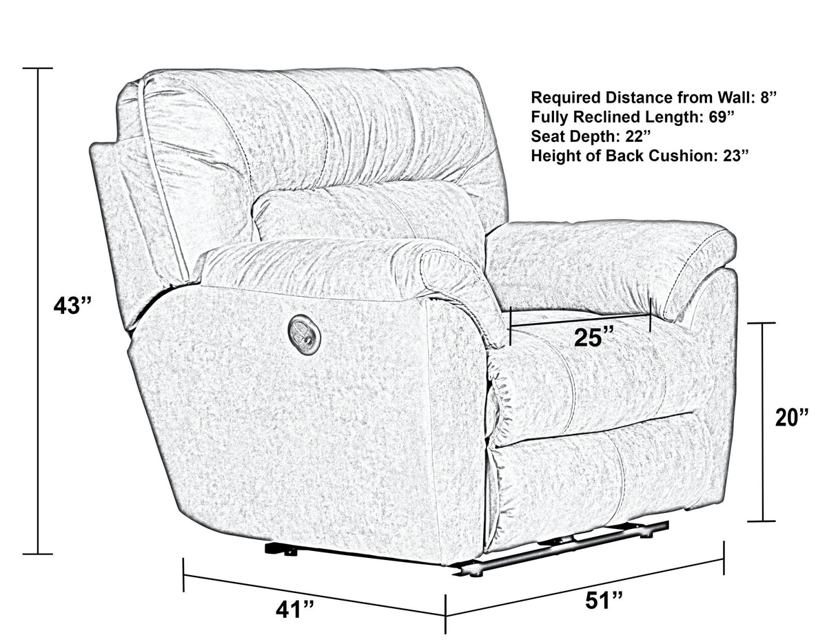 Hollins - Power Recliner - Coffee