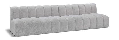 Arc - Boucle Fabric 4 Seats Modular Sofa