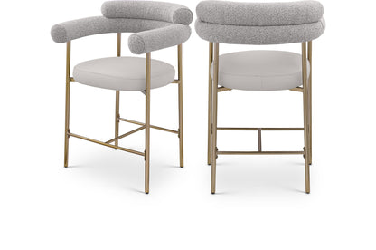 Blake - Counter Stool With Bronze Legs (Set of 2)