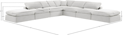 Comfy - 7 Piece Velvet Modular Corner Sectional