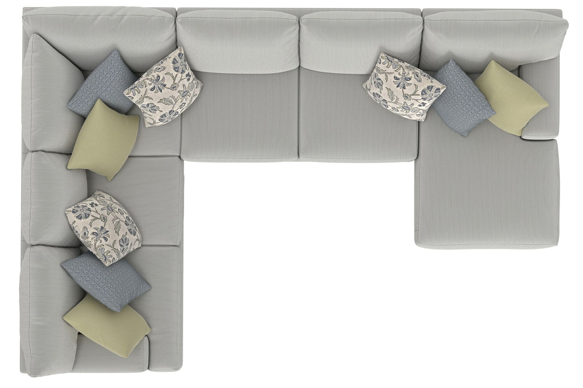 Stockbridge - Sectional With Comfort Coil Seating And 9 Accent Pillows Included