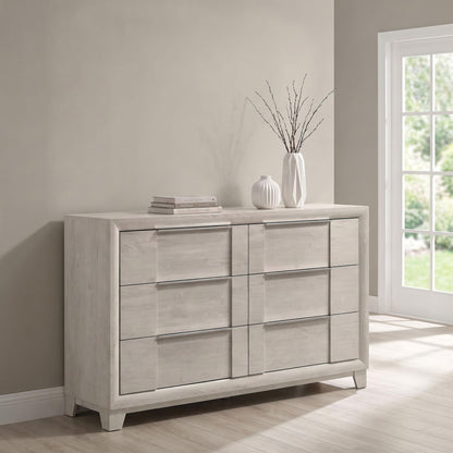 Farre 6-drawer Dresser Washed Grey