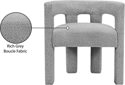 Athena - Boucle Fabric Dining Chair