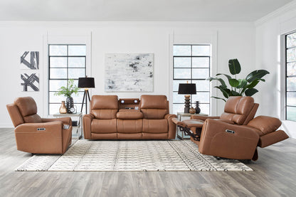 Hancock - Zero Gravity Power Reclining Console Loveseat P3