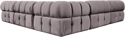 Orin - Velvet Fabric 5 Piece Modular Sectional