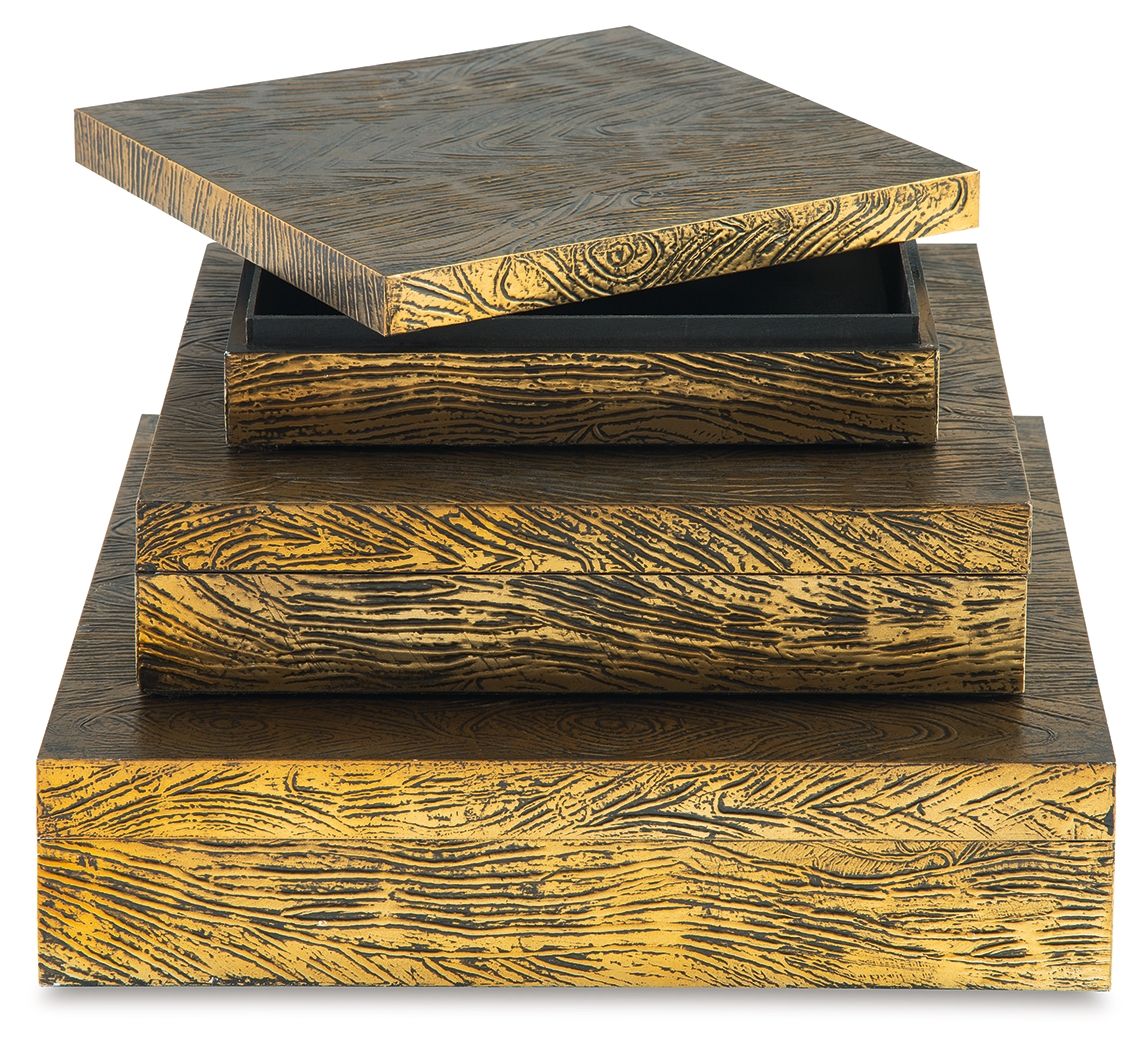 Keldy - Box Set (Set of 3) - Antique Brass Finish