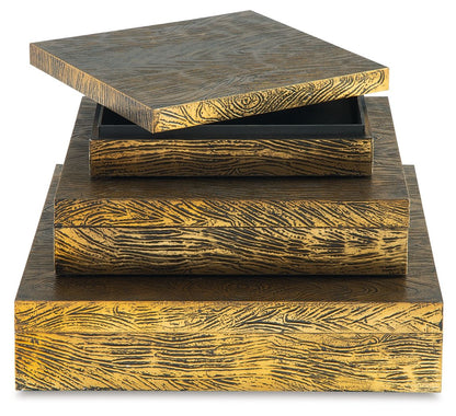 Keldy - Box Set (Set of 3) - Antique Brass Finish