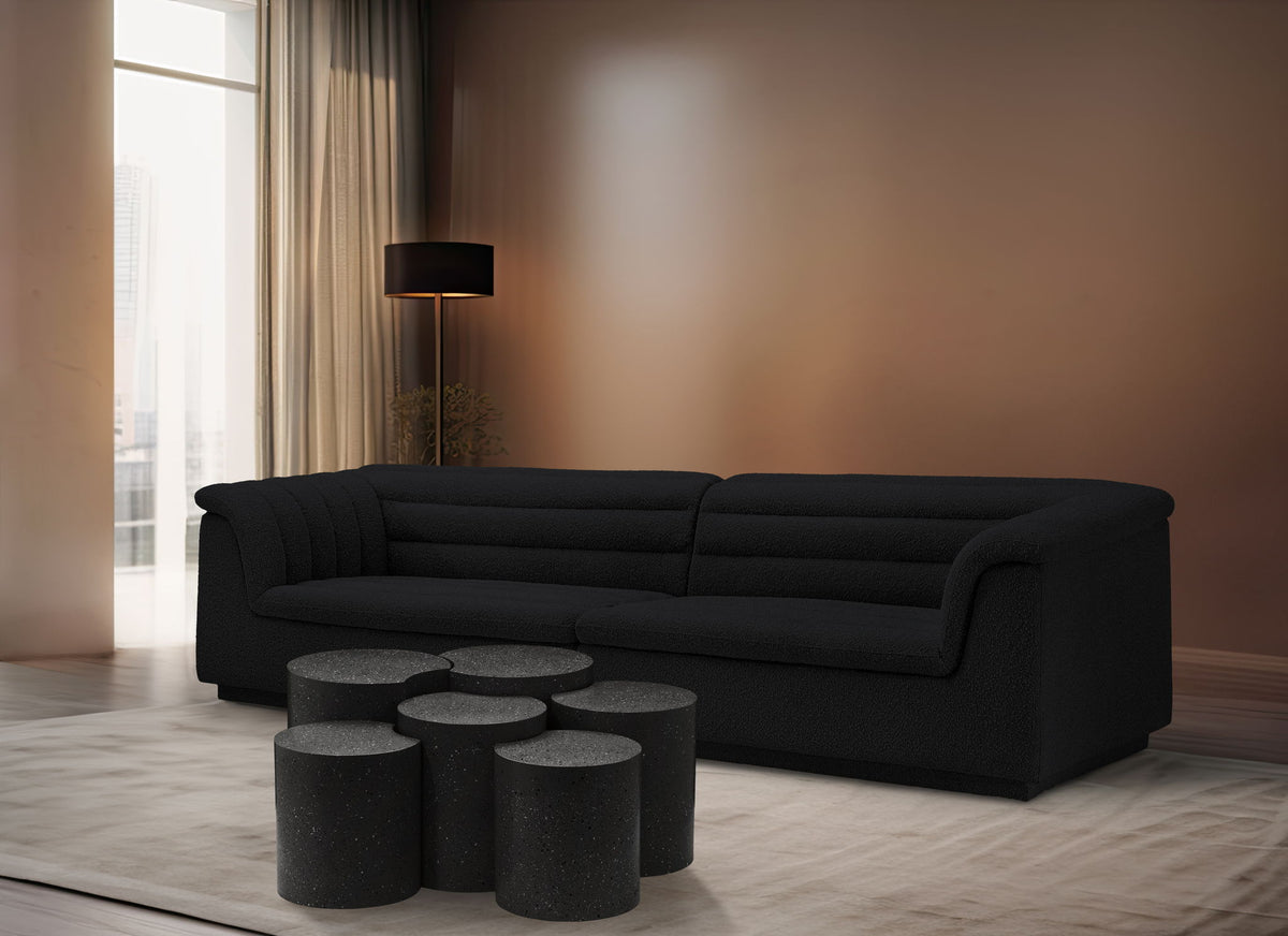 Dimple - 20" 6 Piece Modular Coffee Table - Terazzo Finish