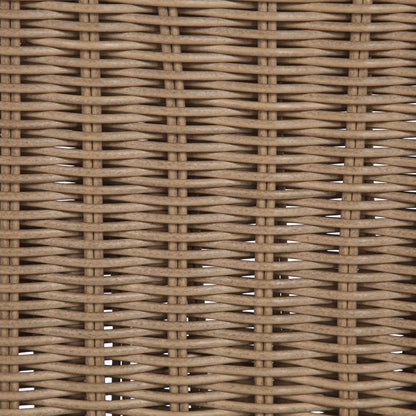 Sandbay - Olefin Water Resistant Fabric And Wicker Outdoor Patio Lounge Chair