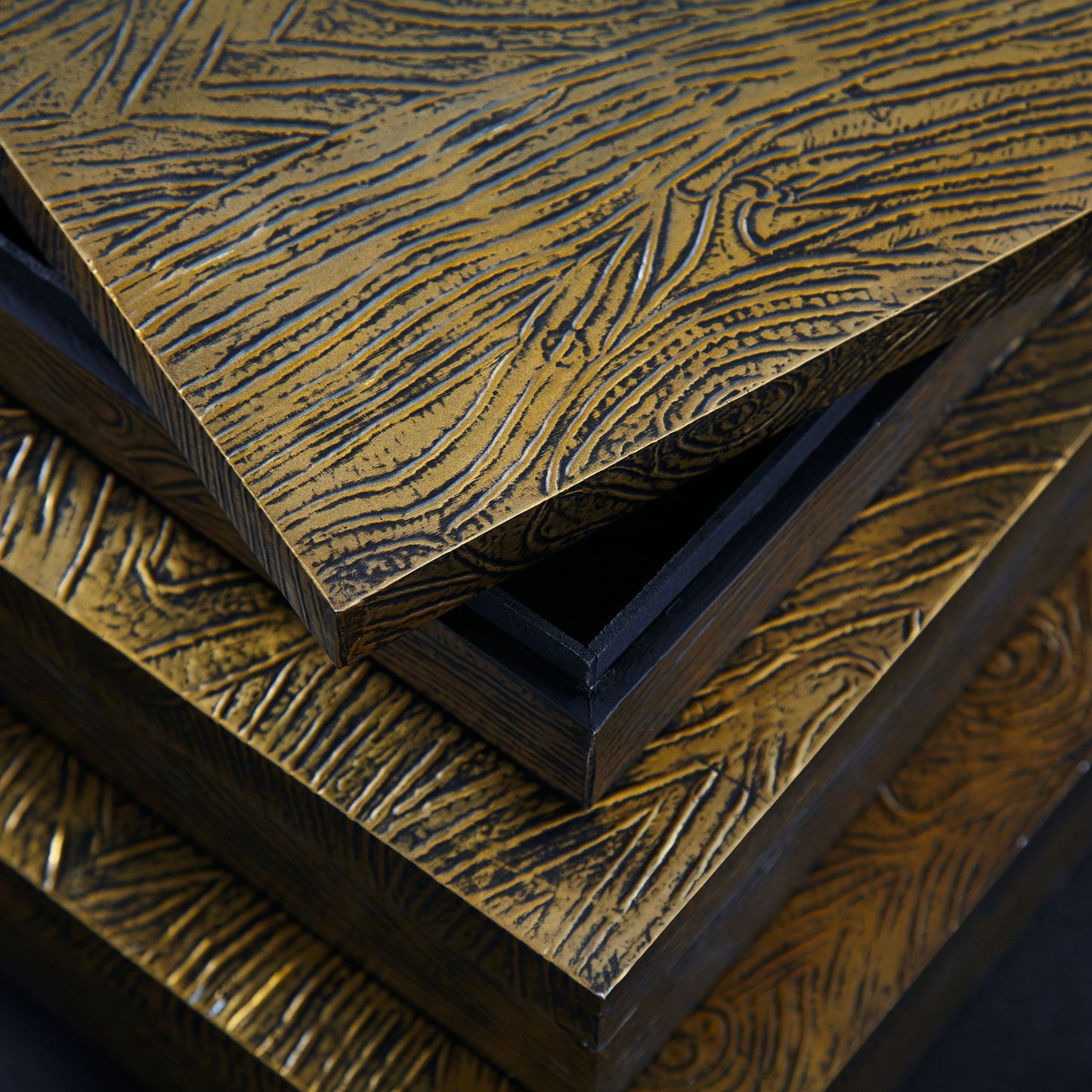 Keldy - Box Set (Set of 3) - Antique Brass Finish