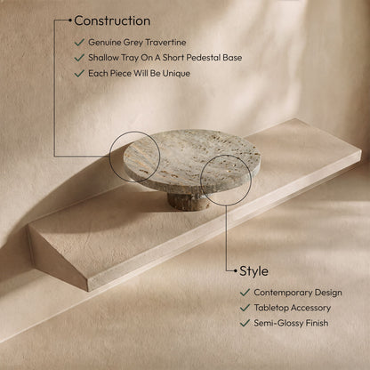 Ralston - Genuine Travertine Tray