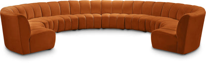 Infinity - 10 Piece Velvet Modular Sectional