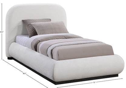 Vaughn - Chenille Bed With Black Base