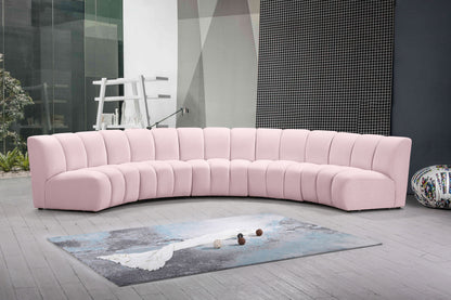 Infinity - 5 Piece Velvet Modular Sectional