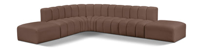 Arc - Faux Leather 7 Piece Corner Modular Sofa