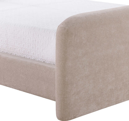 Fira - Chenille Fabric Upholstered Bed