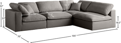 Plush - 4 Piece Modular Sectional