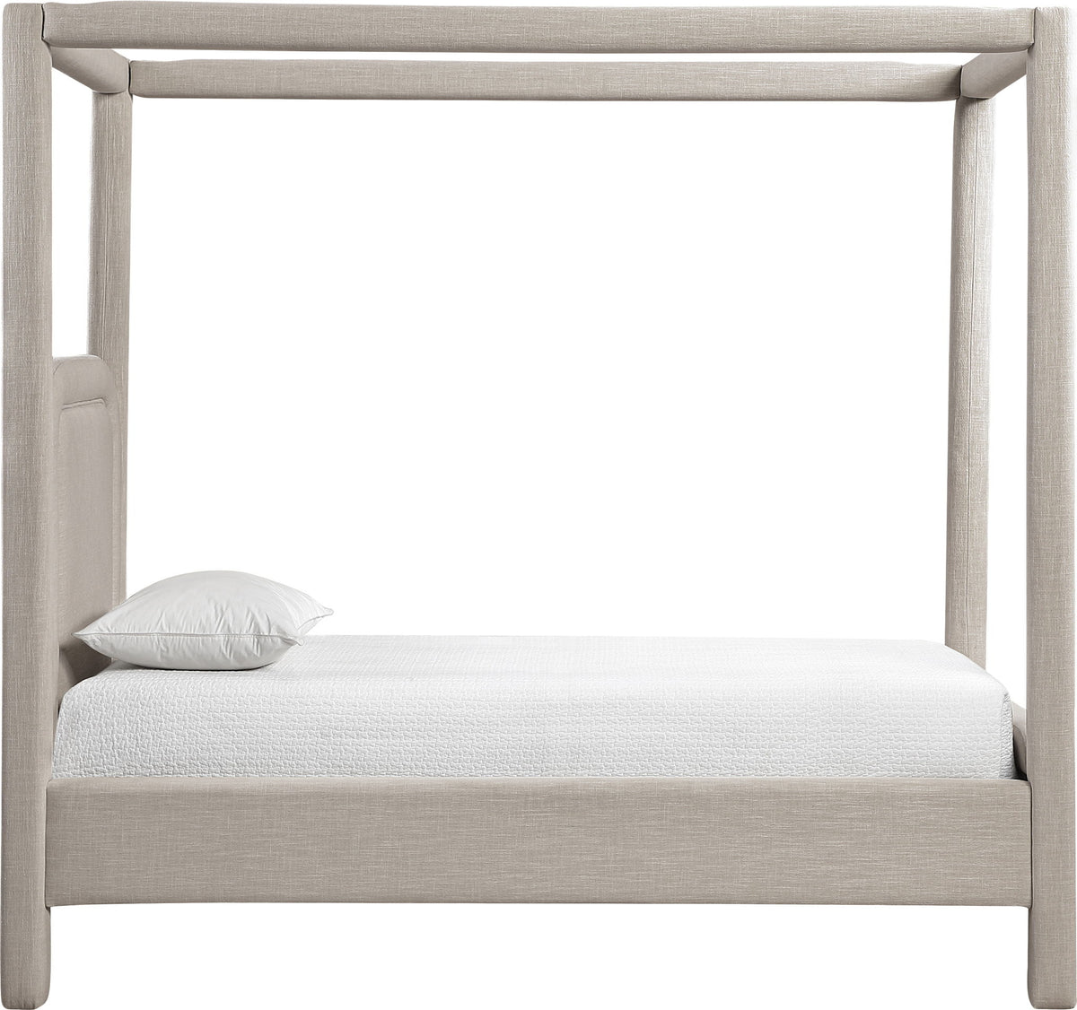 Salina - Linen Textured Fabric Upholstered Bed