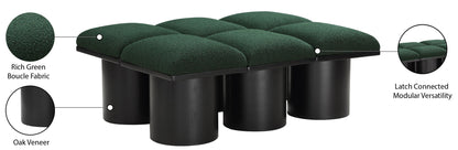 Pavilion - 6 Piece Modular Bench With Black Base