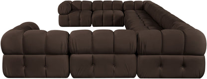 Orin - Velvet Performance Fabric Upholstered 9 Piece Sectional