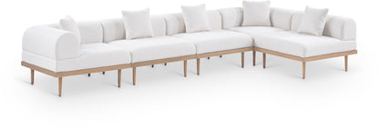 Laguna - 5 Piece 106.5" Upholstered Outdoor Patio Modular Sectional