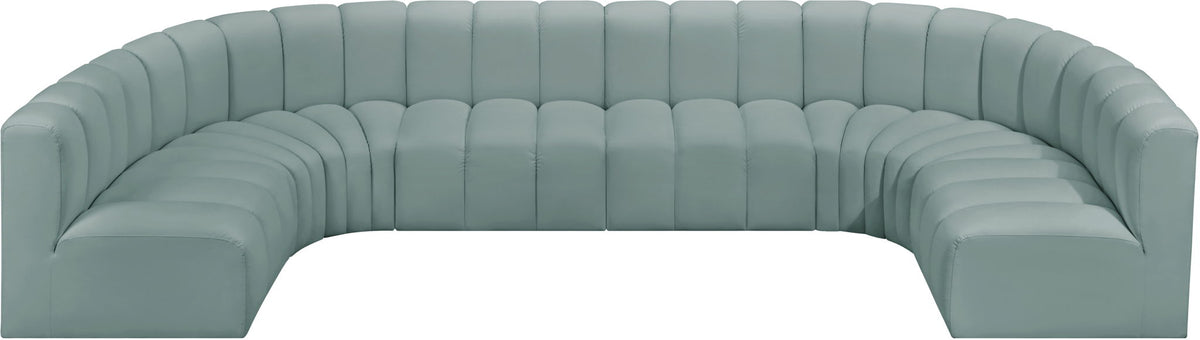 Arc - Faux Leather Modular U-Shaped Sectional