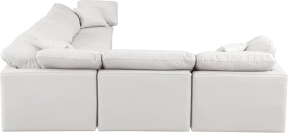 Indulge - Faux Leather 6 Piece Modular Corner Sectional