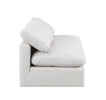 Indulge - Faux Leather 2 Seat Modular Armless Sofa