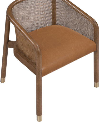 Sylvan - Vegan Leather Dining Chair (Set of 2) - Brown Frame