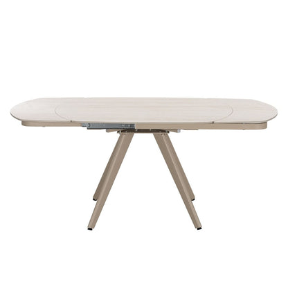 Bexley - Dining Table With Ceramic Top - Cream