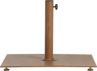 Amalfi - Aluminum Patio Umbrella - Light Brown Base / White Pole