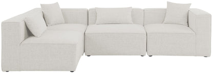 Cube - Linen 4 Piece Modular Corner Sectional