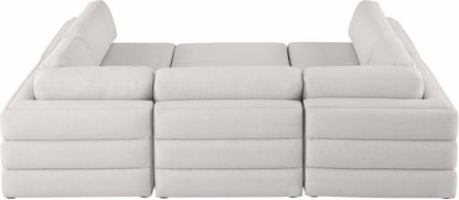 Beckham - 6 Piece Modular U-Shaped Armless Sectional
